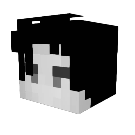 renchannel Minecraft avatar head, 3D render