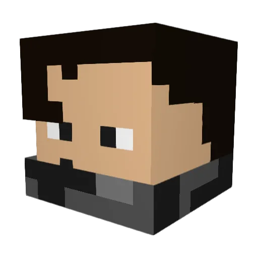 renders114 Minecraft avatar head, 3D render