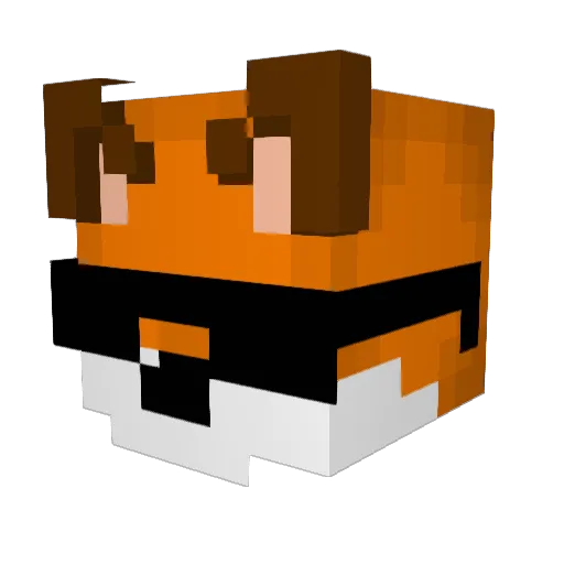 rene00025 Minecraft avatar head, 3D render