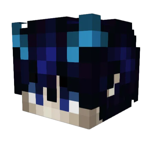 rene_rabs Minecraft avatar head, 3D render