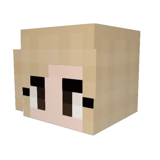 renebaebae89 Minecraft avatar head, 3D render