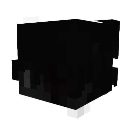 reneecrow Minecraft avatar head, 3D render