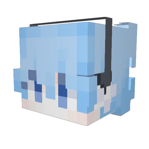 reneum Minecraft avatar head, 3D render