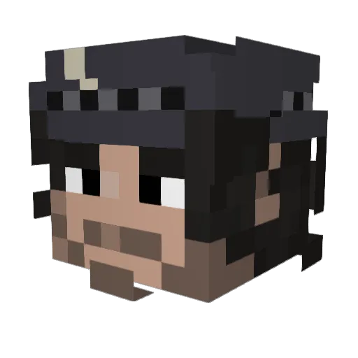 renf4 Minecraft avatar head, 3D render