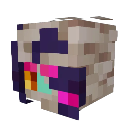rengalin Minecraft avatar head, 3D render