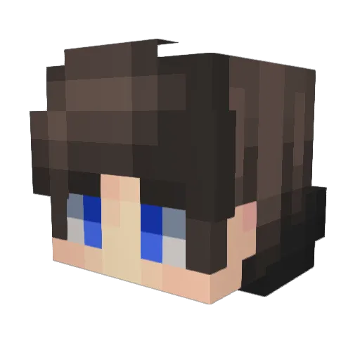 renglr Minecraft avatar head, 3D render