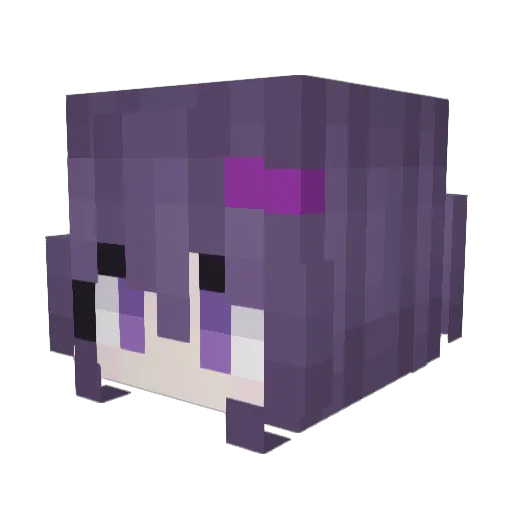 renirT Minecraft avatar head, 3D render