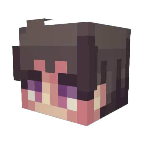 renix_12 Minecraft avatar head, 3D render