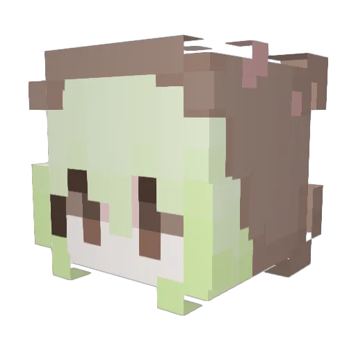 renkuna Minecraft avatar head, 3D render