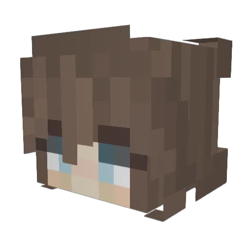 renlovescows Minecraft avatar head, 3D render