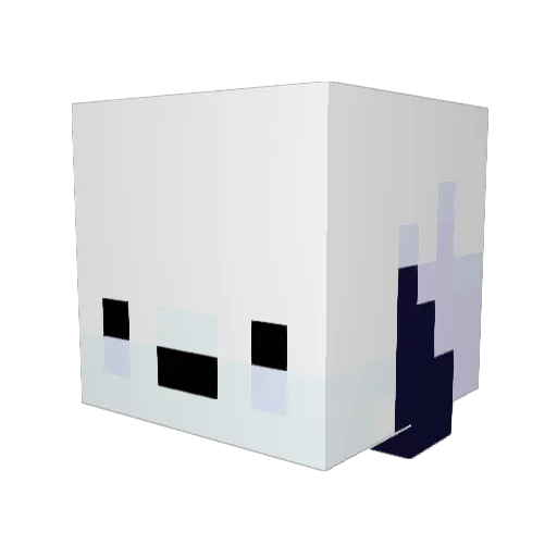 renmaji Minecraft avatar head, 3D render