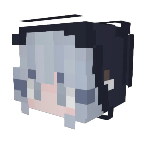 renn0126 Minecraft avatar head, 3D render
