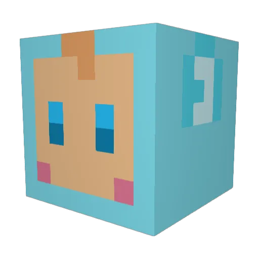 renneke Minecraft avatar head, 3D render