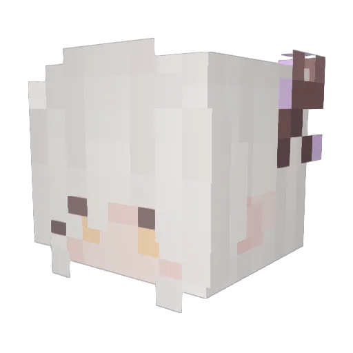 rennekiin Minecraft avatar head, 3D render