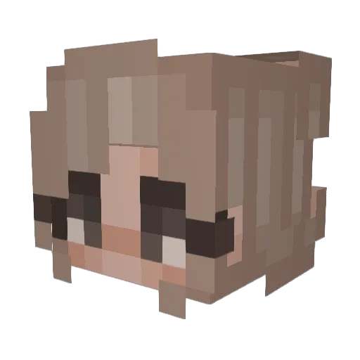 rennify Minecraft avatar head, 3D render