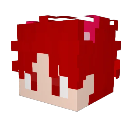 reno61 Minecraft avatar head, 3D render