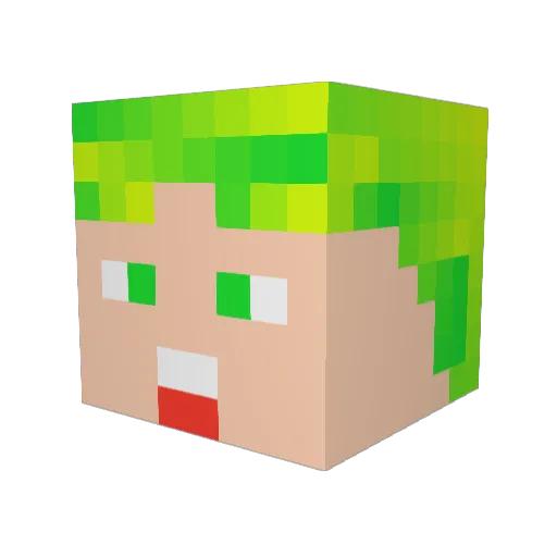 renorenoreno Minecraft avatar head, 3D render