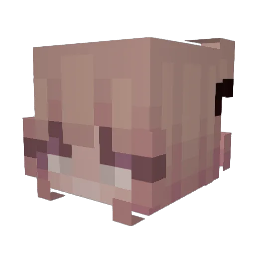 renovae Minecraft avatar head, 3D render