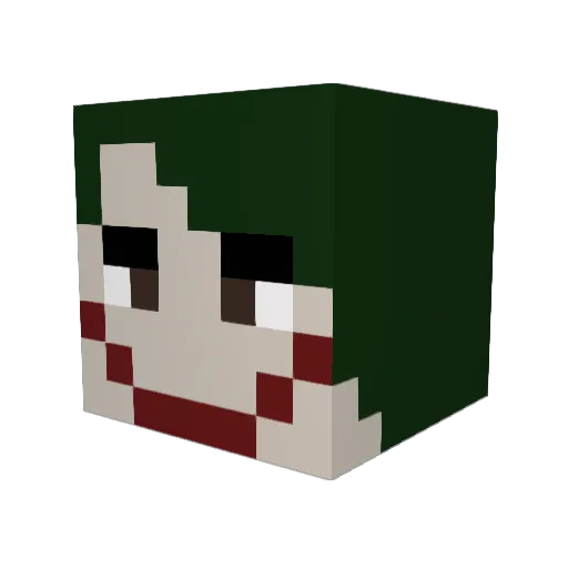 renox966 Minecraft avatar head, 3D render