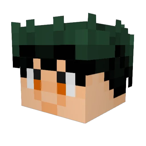 renoxz Minecraft avatar head, 3D render