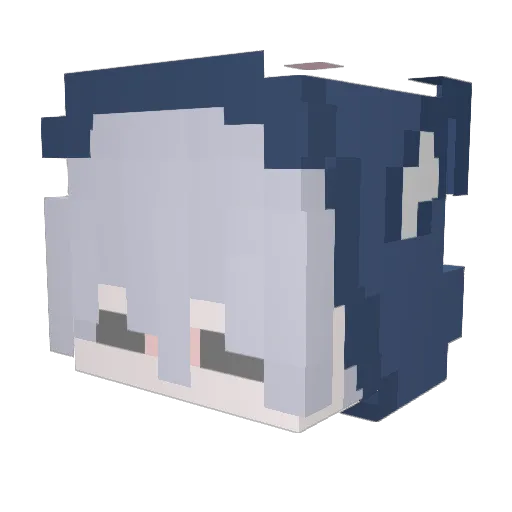 renreeen Minecraft avatar head, 3D render
