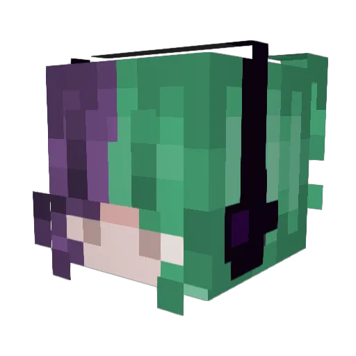 renrenFBB Minecraft avatar head, 3D render