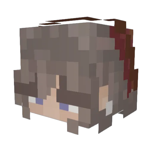 renren_hi Minecraft avatar head, 3D render