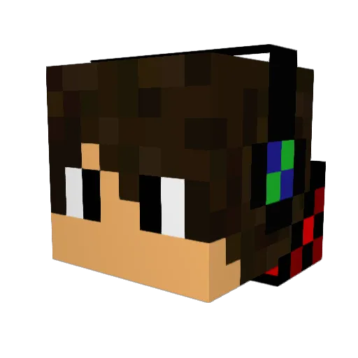 renrenrenren5 Minecraft avatar head, 3D render