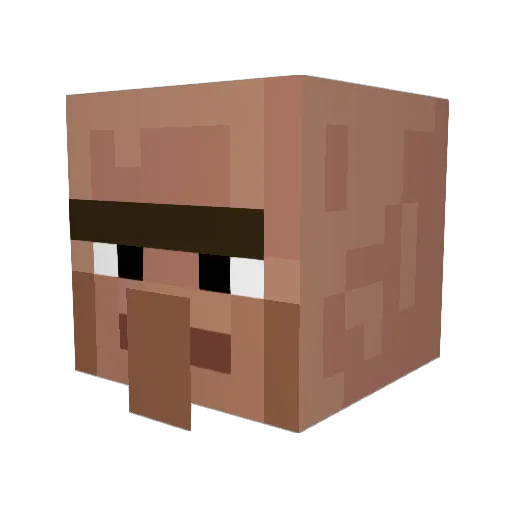 rensica Minecraft avatar head, 3D render