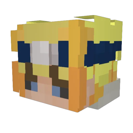 rensinna Minecraft avatar head, 3D render