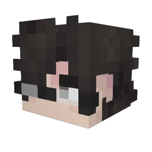 rensomnja Minecraft avatar head, 3D render