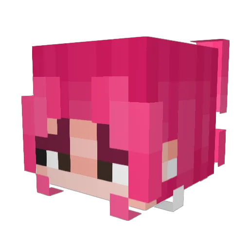 renteble Minecraft avatar head, 3D render