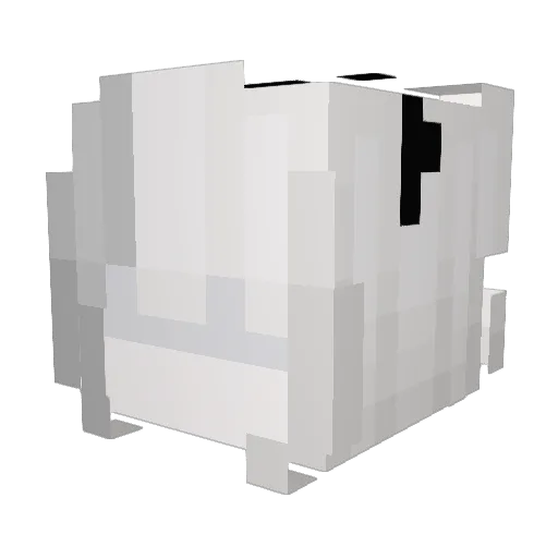 rentist Minecraft avatar head, 3D render
