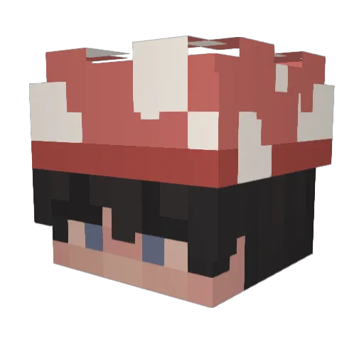 rentyou Minecraft avatar head, 3D render