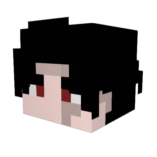 renversus Minecraft avatar head, 3D render