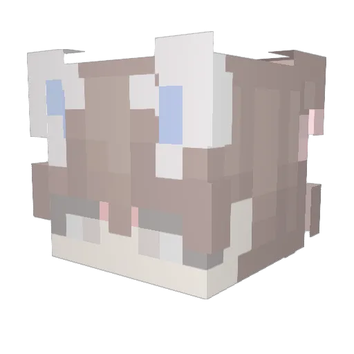 renxeity Minecraft avatar head, 3D render
