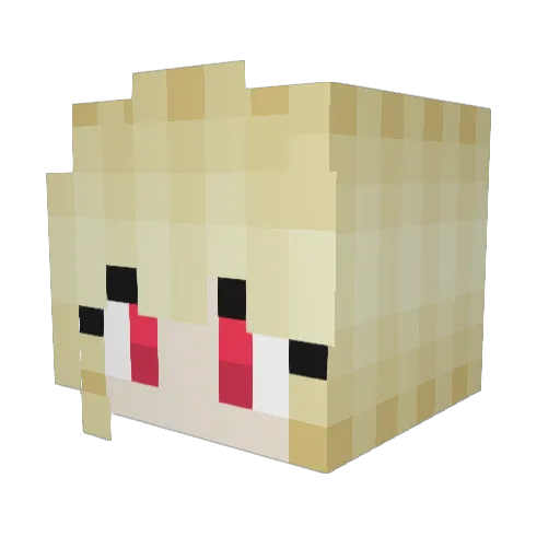 renxinsos Minecraft avatar head, 3D render
