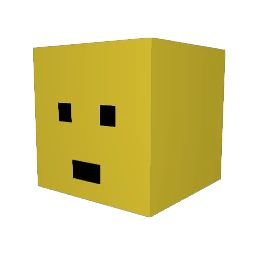 renya11 Minecraft avatar head, 3D render
