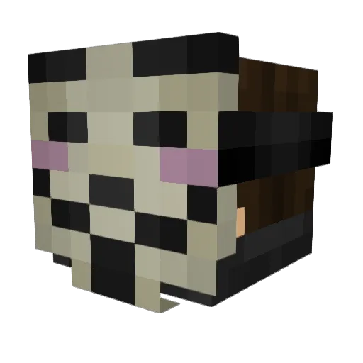 renya134 Minecraft avatar head, 3D render