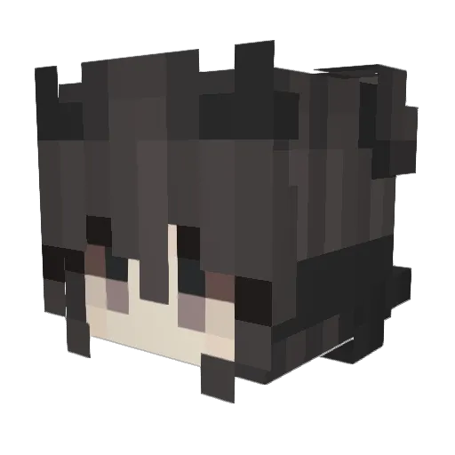 renyy1 Minecraft avatar head, 3D render