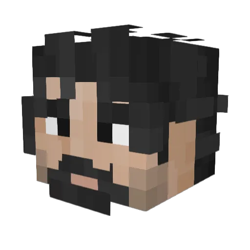 reoan Minecraft avatar head, 3D render