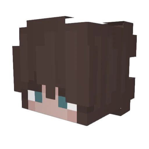 reolyu Minecraft avatar head, 3D render