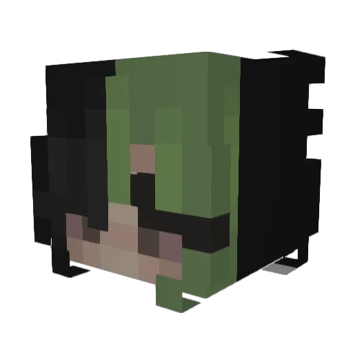 reon0119 Minecraft avatar head, 3D render