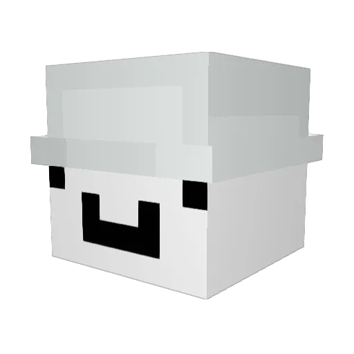 reon6 Minecraft avatar head, 3D render