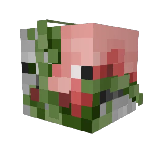 reona1007 Minecraft avatar head, 3D render