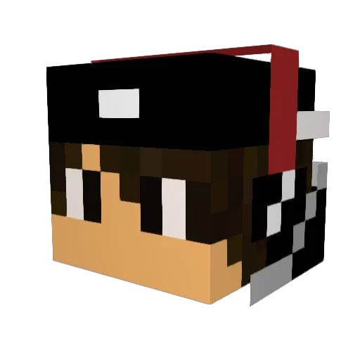 reonharuto Minecraft avatar head, 3D render