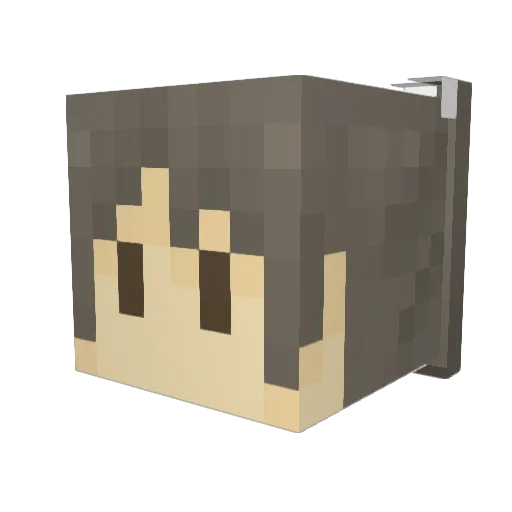 reonyan Minecraft avatar head, 3D render