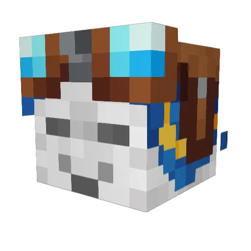 reostin Minecraft avatar head, 3D render