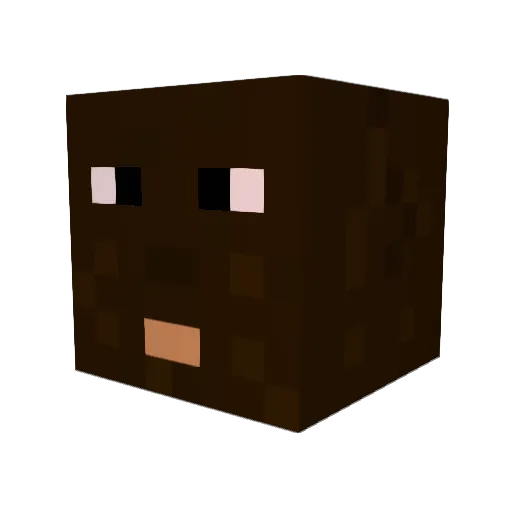 reouven Minecraft avatar head, 3D render