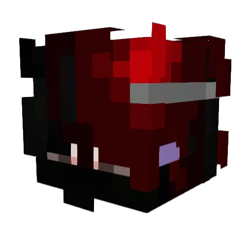 repeatability Minecraft avatar head, 3D render